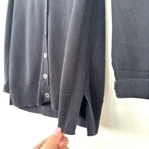 Talbots cardigan  with v-neck, long sleeves, raglan, button front, straight cut - Picture 5 of 12